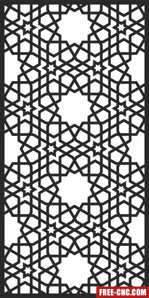 Pattern decorative door wall screen door pattern - Free dxf download