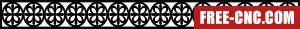 Pattern wall door decorative - Download free dxf for cnc plasma cutting