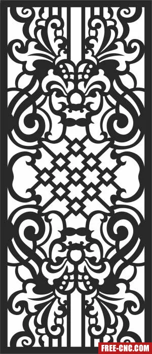 Wall screen decorative wall decorative - Download free dxf for cnc plasma cutting