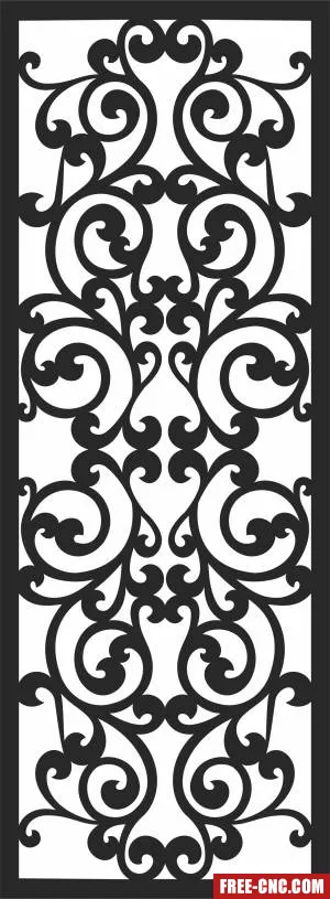 Door wall decorative wall decorative - Download free dxf for cnc plasma cutting