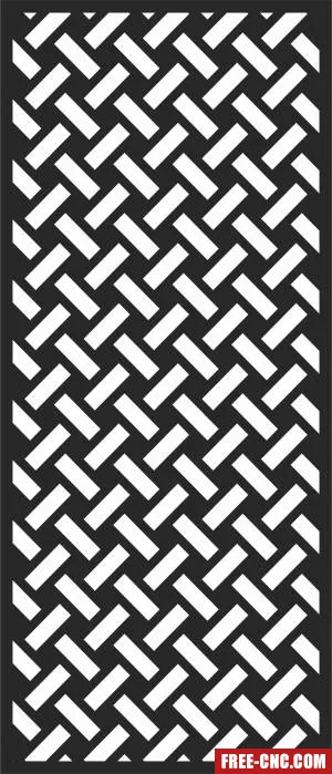 Decorative door screen - Free dxf files ready to cut
