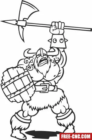 Nordic vikings fighter - Download free dxf for cnc plasma cutting