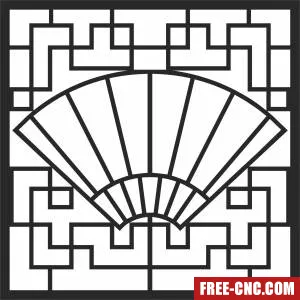 Pattern wall decor screen - Free dxf files ready to cut