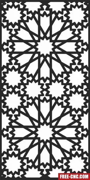 Screen decorative screen - Free dxf files ready to cut