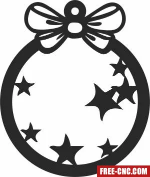 Christmas stars ornament - Free dxf files ready to cut