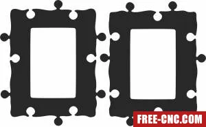 Pictures holder wall decor - Free dxf files ready to cut