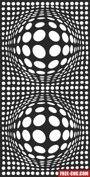 Decorative 3d panel screen pattern art - Free dxf for laser cutting and plasma Decorative 3d panel screen pattern art - Free dxf for laser cutting and plasma