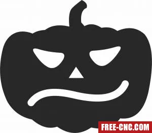 Halloween pampking silhouette - Free dxf files ready to cut