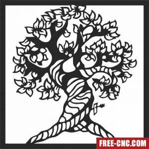 Tree of life wall decor - Free dxf files ready to cut