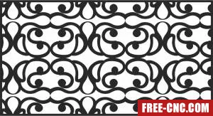 Door decorative wall pattern door decorative - Free dxf for laser cutting and plasma
