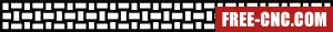 Pattern decorative door pattern - Free dxf files ready to cut