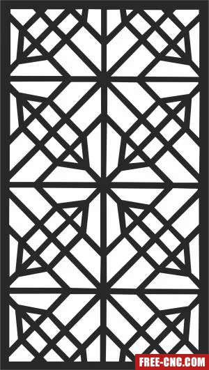 Pattern screen door screen decorative door decorative - Free dxf for laser cutting and plasma