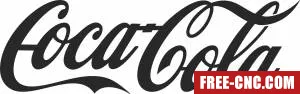 Coca cola logo cliparts - Free dxf download