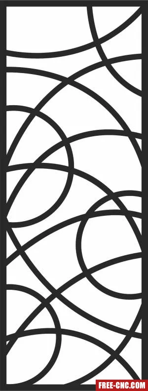 Decorative panel door wall screen pattern - Download free dxf for cnc plasma cutting