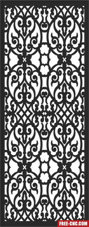 Screen decorative pattern screen decorative - Free dxf for laser cutting and plasma
