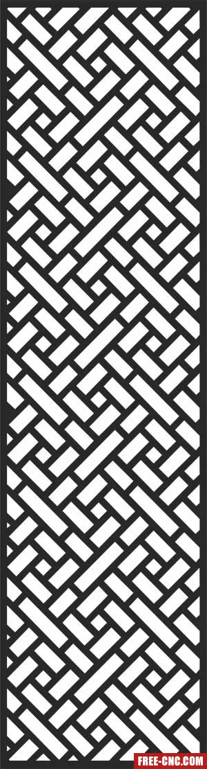 Screen wall decorative pattern - Free dxf download