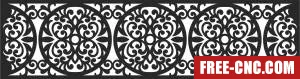 Decorative wall pattern wall decorative door wall - Free dxf download