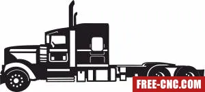 Semi truck auto - Free dxf for laser cutting and plasma