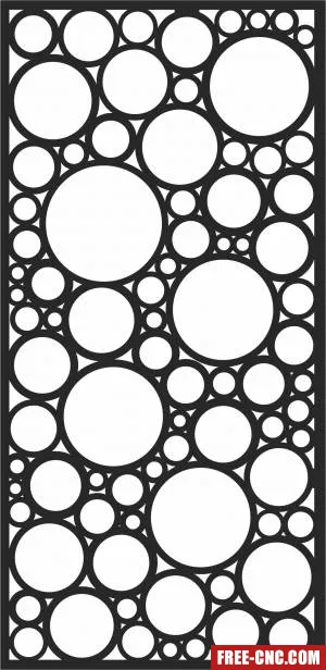 Screen pattern wall wall pattern wall - Free dxf files ready to cut
