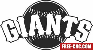 San francisco giants baseball logo - Free dxf download