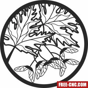 Leaves wall decor - Download free dxf for cnc plasma cutting