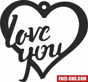 Heart i love you ornaments - Download free dxf for cnc plasma cutting