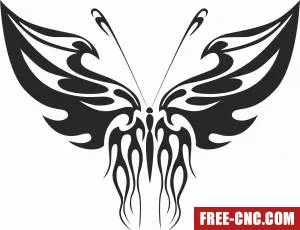 Butterfly art decor - Download free dxf for cnc plasma cutting