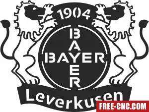 Bayern leverkusen logo - Free dxf download