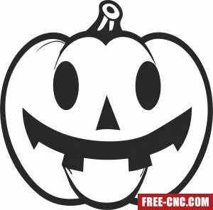 Pumpkin halloween cliparts - Free dxf for laser cutting and plasma