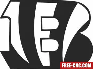 Cincinnati bengals nfl logo - free dxf download