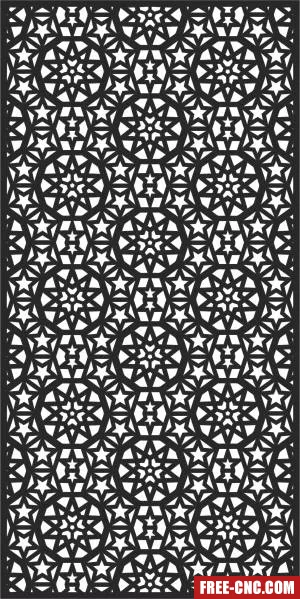 Wall pattern decorative door wall - Download free dxf for cnc plasma cutting Wall pattern decorative door wall - Download free dxf for cnc plasma cutting