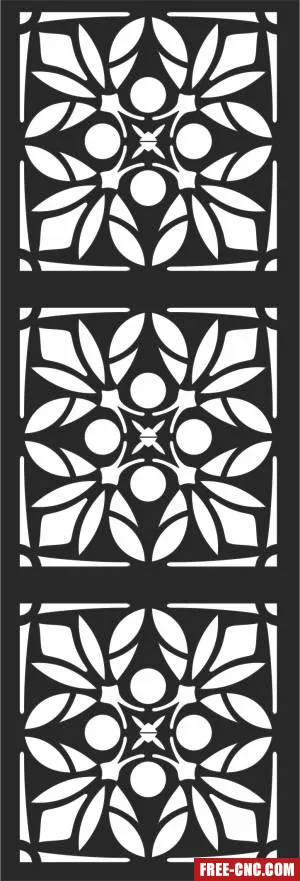Wall screen decorative pattern screen wall - Free dxf download