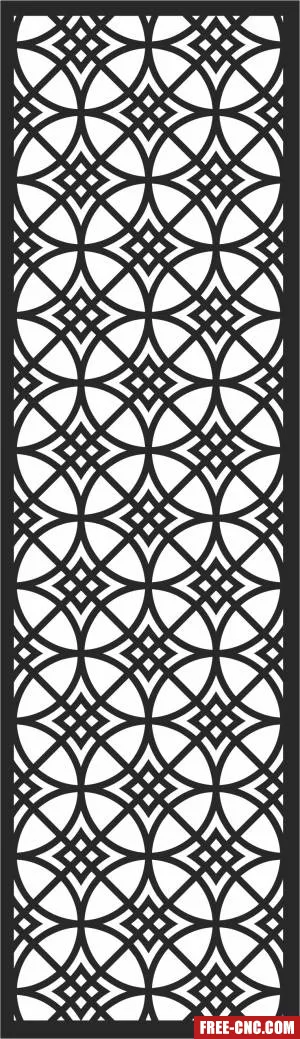 Decorative wall door screen pattern - Download free dxf for cnc plasma cutting