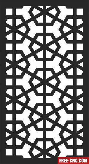Decorative screen pattern screen door wall - Download free dxf for cnc plasma cutting