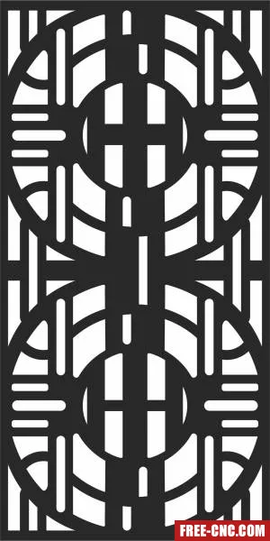 Decorative screen wall door pattern wall - Download free dxf for cnc plasma cutting