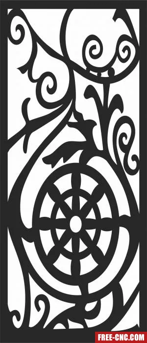 Screen pattern door - Download free dxf for cnc plasma cutting