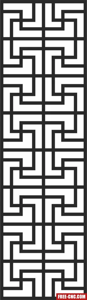 Screen decorative wall pattern - Download free dxf for cnc plasma cutting