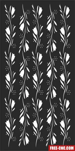 Door decorative pattern - Download free dxf for cnc plasma cutting