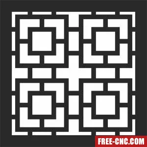 Wall screen decorative pattern screen decorative pattern - Free dxf files ready to cut