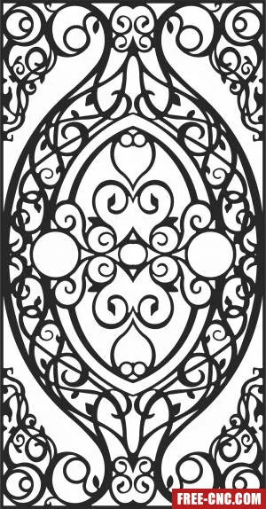 Pattern decorative pattern decorative wall - Download free dxf for cnc plasma cutting