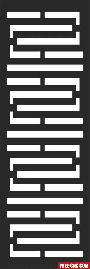 Wall decorative pattern wall - Download free dxf for cnc plasma cutting