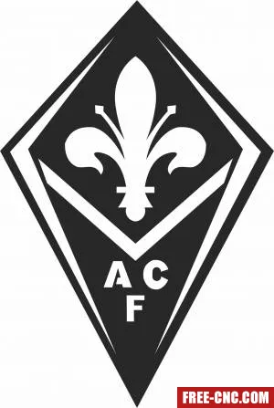 Acf fiorentina italy soccer football - Free dxf for laser cutting and plasma