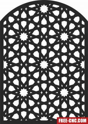 Decorative pattern door pattern wall - Free dxf for laser cutting and plasma