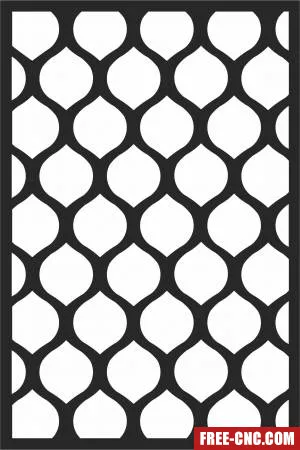 Screen door pattern wall - Free dxf for laser cutting and plasma