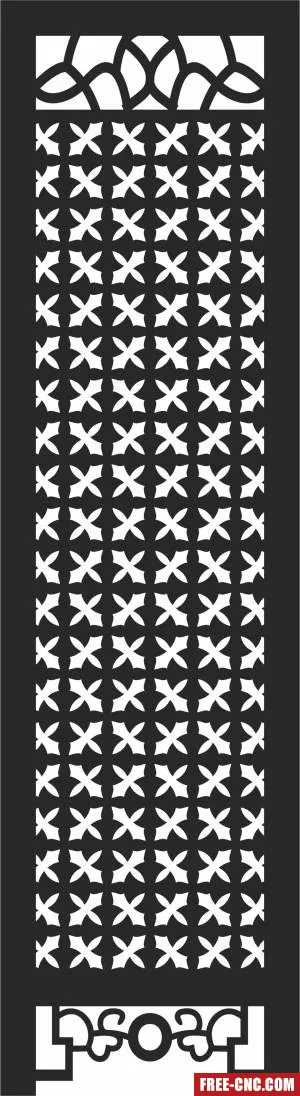 Screen wall pattern - Free dxf files ready to cut