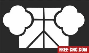 Pattern wall screen decorative - Download free dxf for cnc plasma cutting