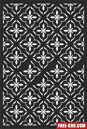 Pattern door decorative door wall - Download free dxf for cnc plasma cutting