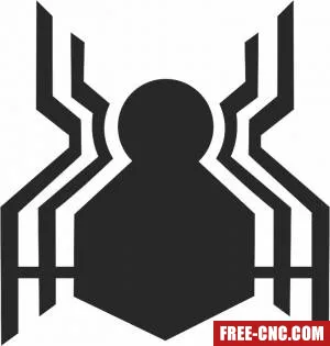 Spider man logo marvel - Free dxf for laser cutting and plasma