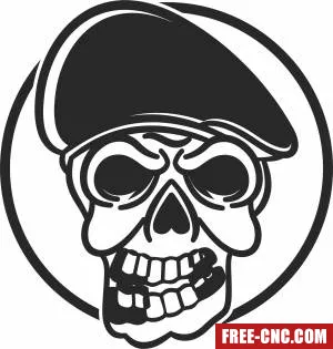 Skull art - Free dxf files ready to cut