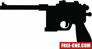 Weapon silhouette - free dxf download